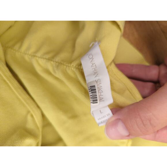 RTR Sz Large L Jonathan Simkhai Yellow Darya Sleeveless Halter Ruched Maxi Dress - Picture 10 of 10